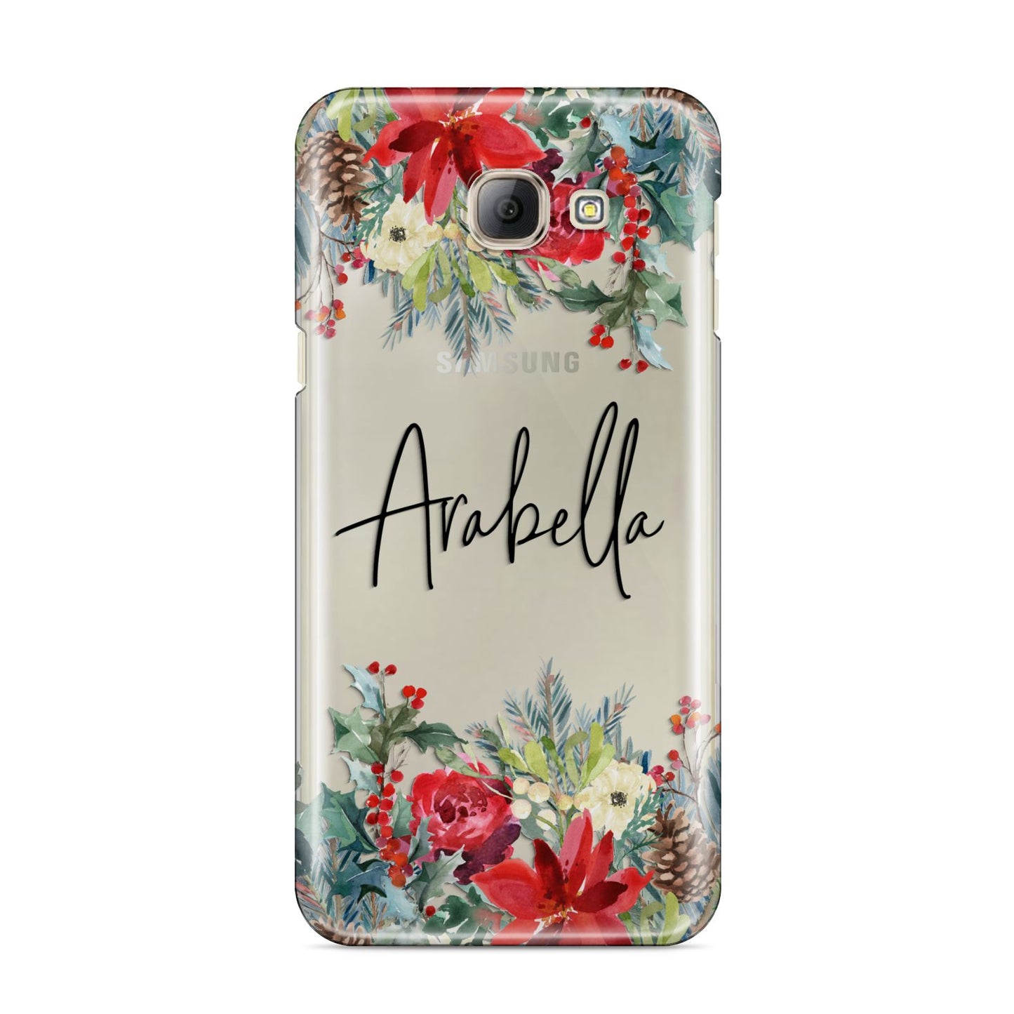 Personalised Floral Winter Arrangement Samsung Galaxy A8 2016 Case