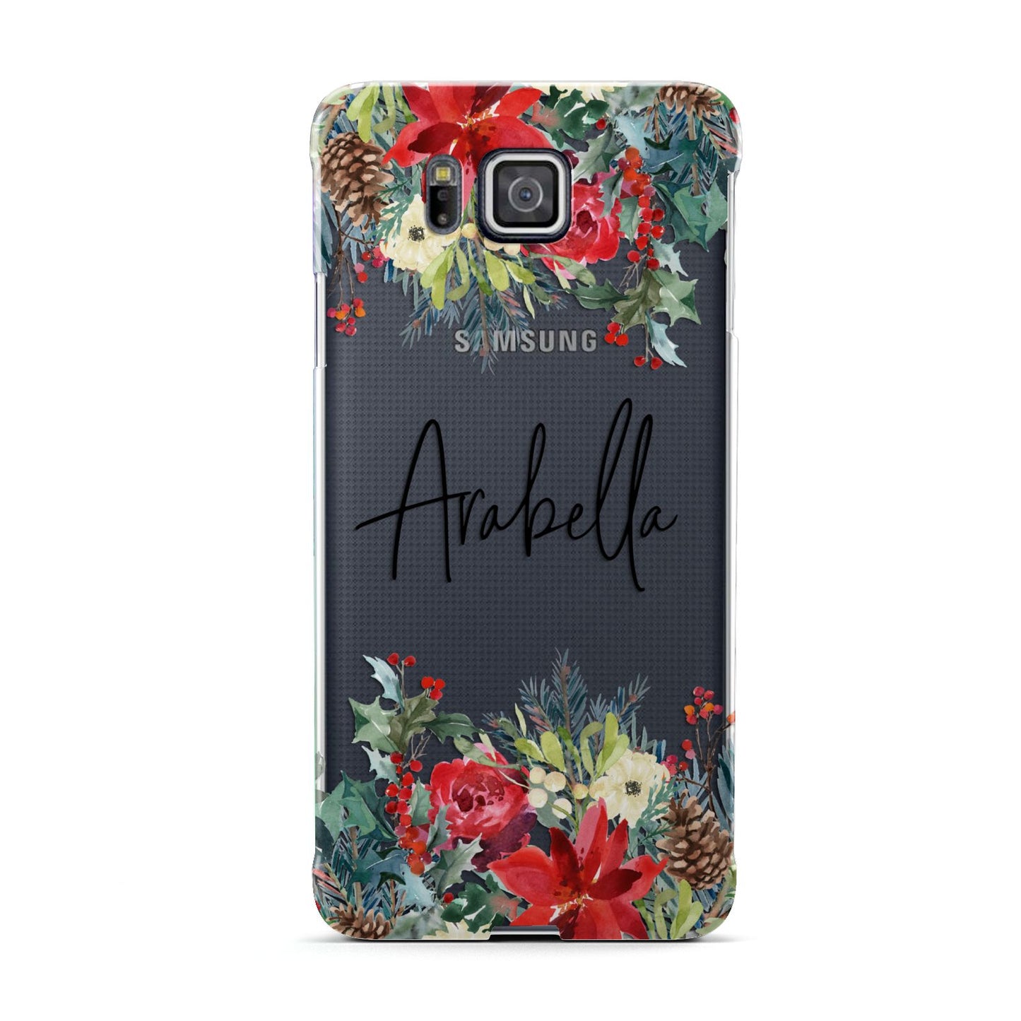Personalised Floral Winter Arrangement Samsung Galaxy Alpha Case