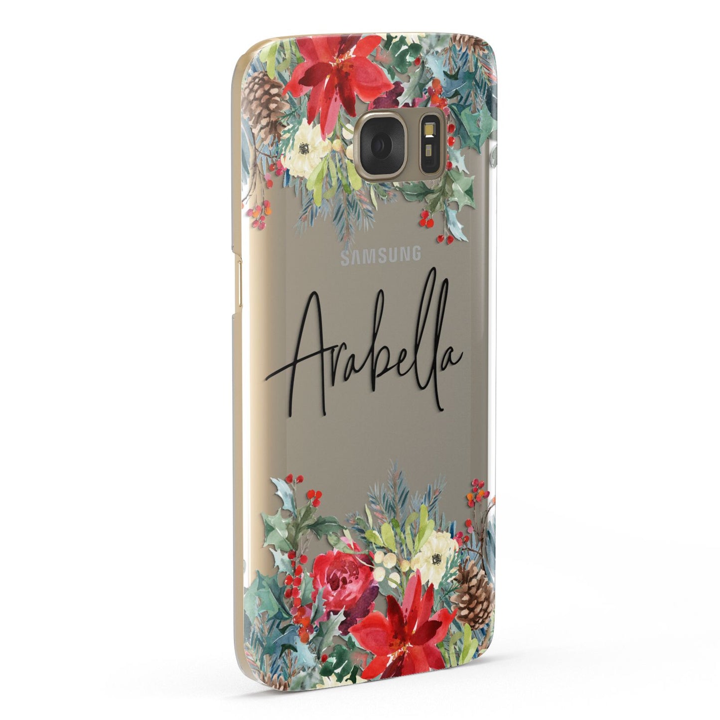 Personalised Floral Winter Arrangement Samsung Galaxy Case Fourty Five Degrees
