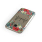 Personalised Floral Winter Arrangement Samsung Galaxy Case Front Close Up