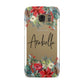 Personalised Floral Winter Arrangement Samsung Galaxy Case