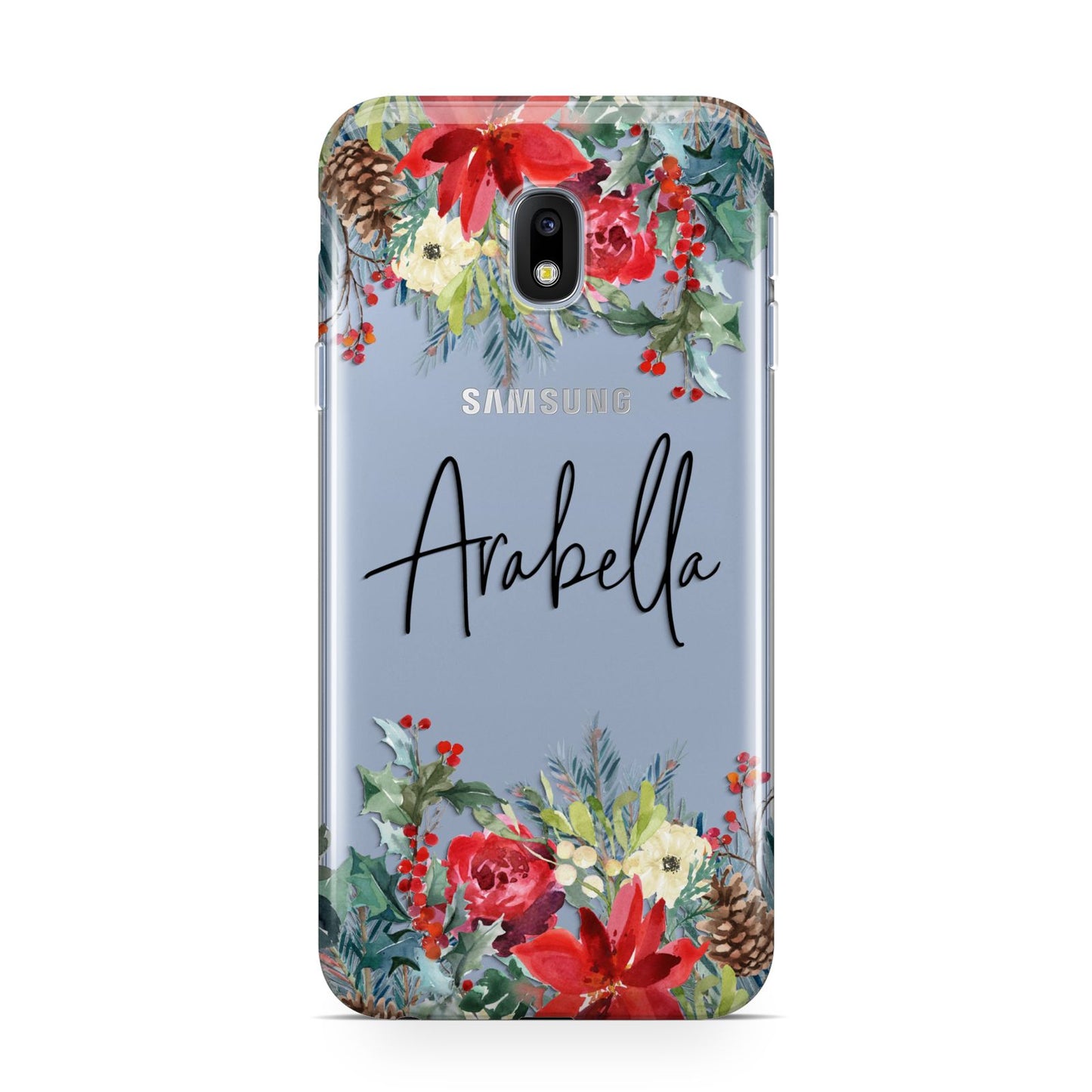 Personalised Floral Winter Arrangement Samsung Galaxy J3 2017 Case