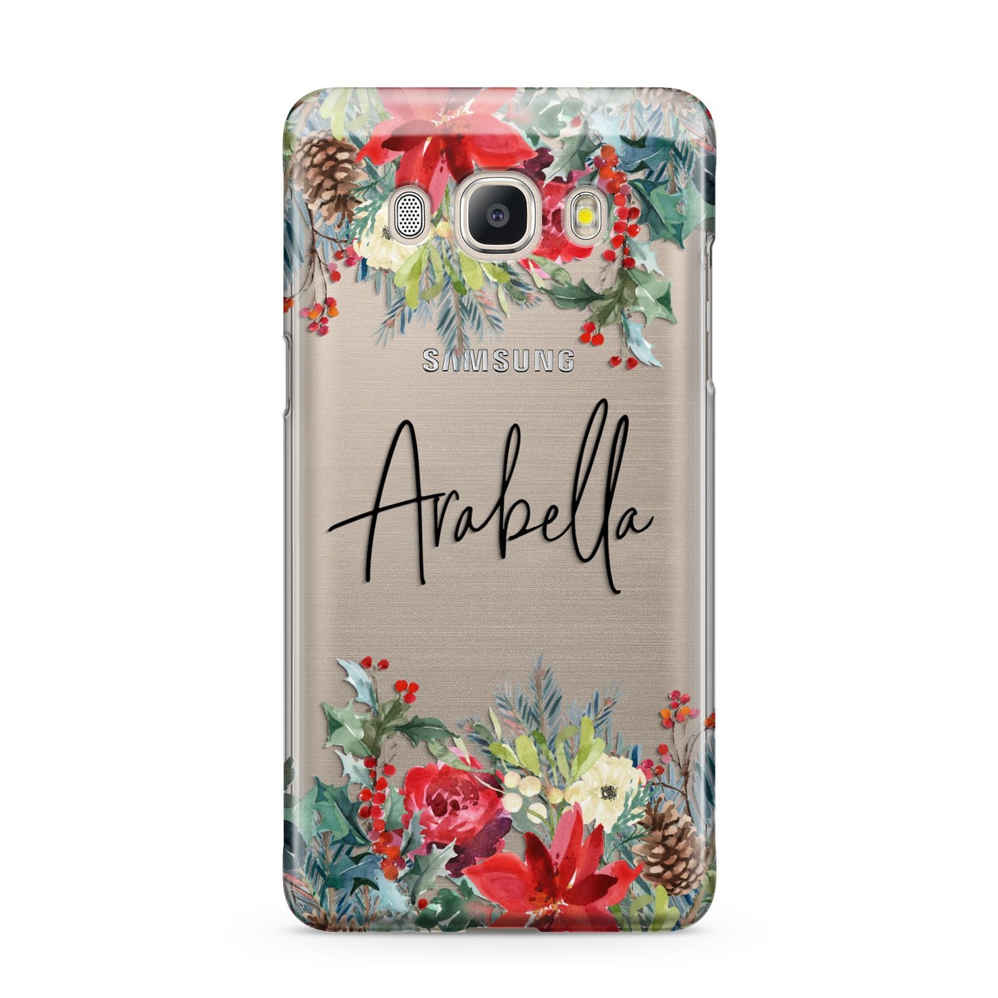Personalised Floral Winter Arrangement Samsung Galaxy J5 2016 Case