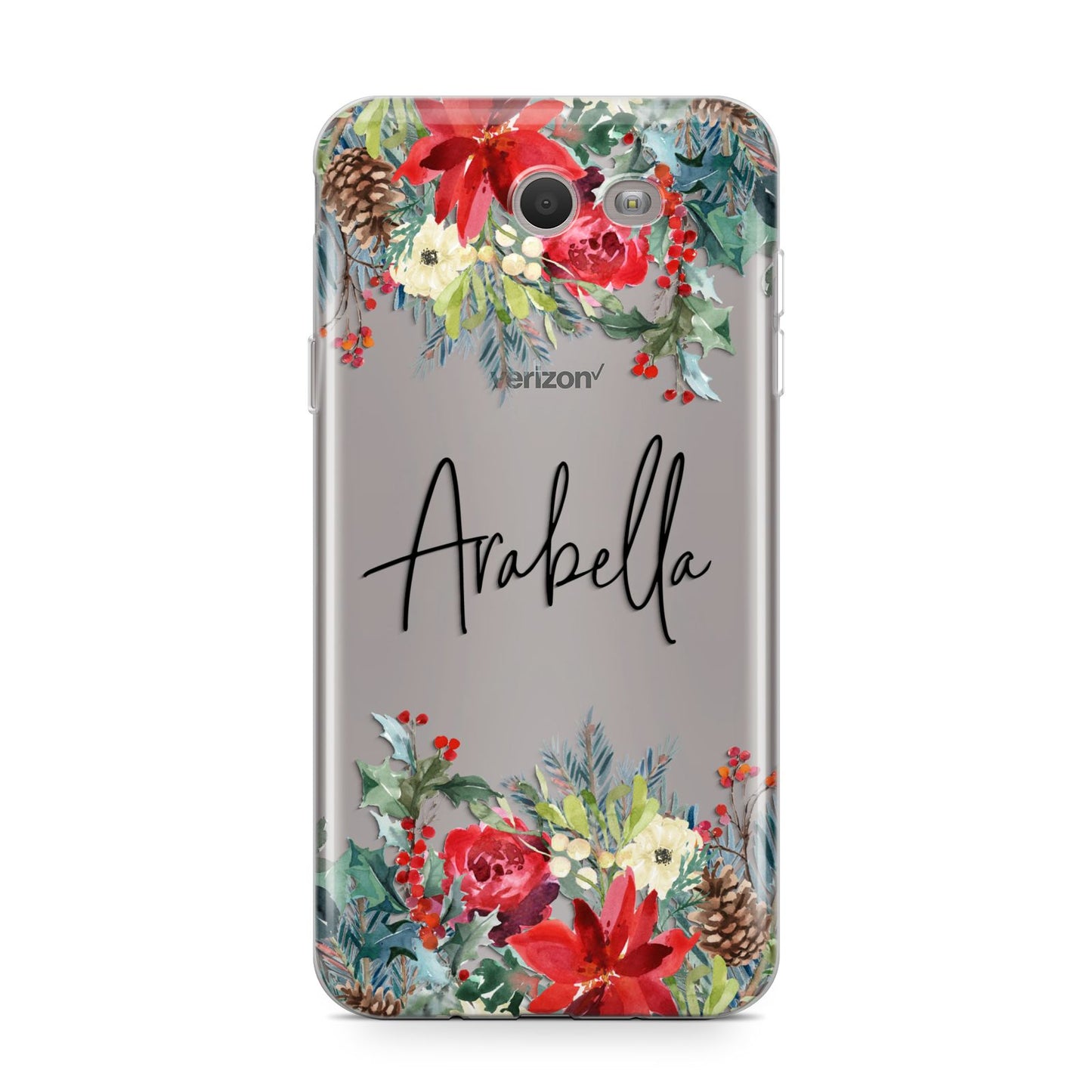 Personalised Floral Winter Arrangement Samsung Galaxy J7 2017 Case