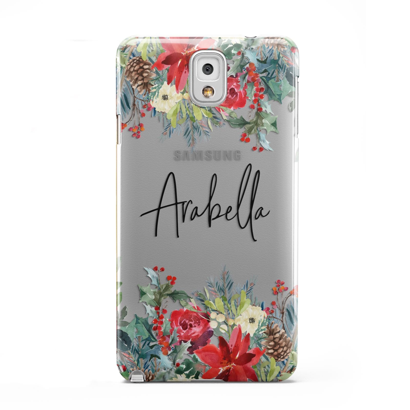 Personalised Floral Winter Arrangement Samsung Galaxy Note 3 Case