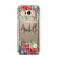 Personalised Floral Winter Arrangement Samsung Galaxy S8 Plus Case