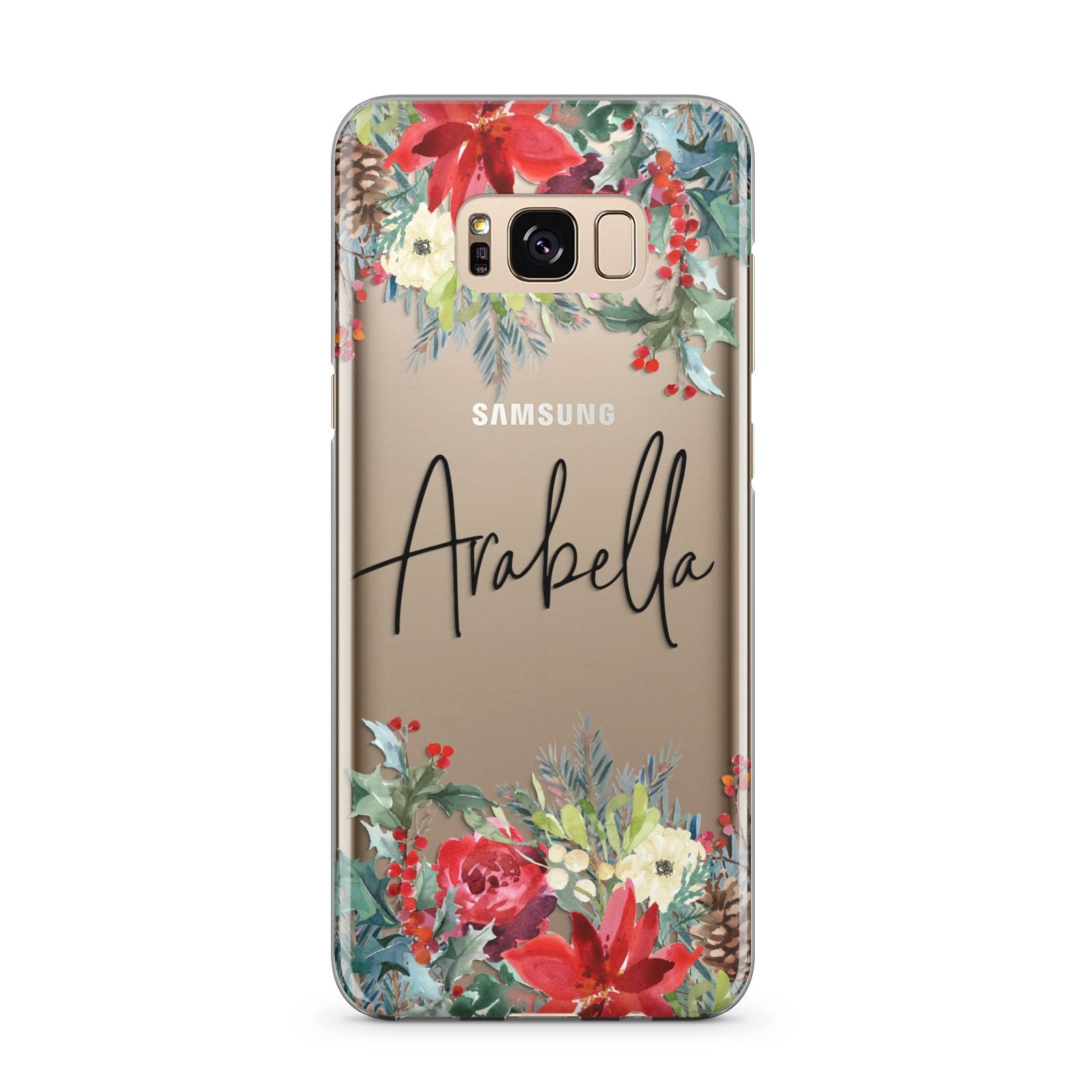 Personalised Floral Winter Arrangement Samsung Galaxy S8 Plus Case
