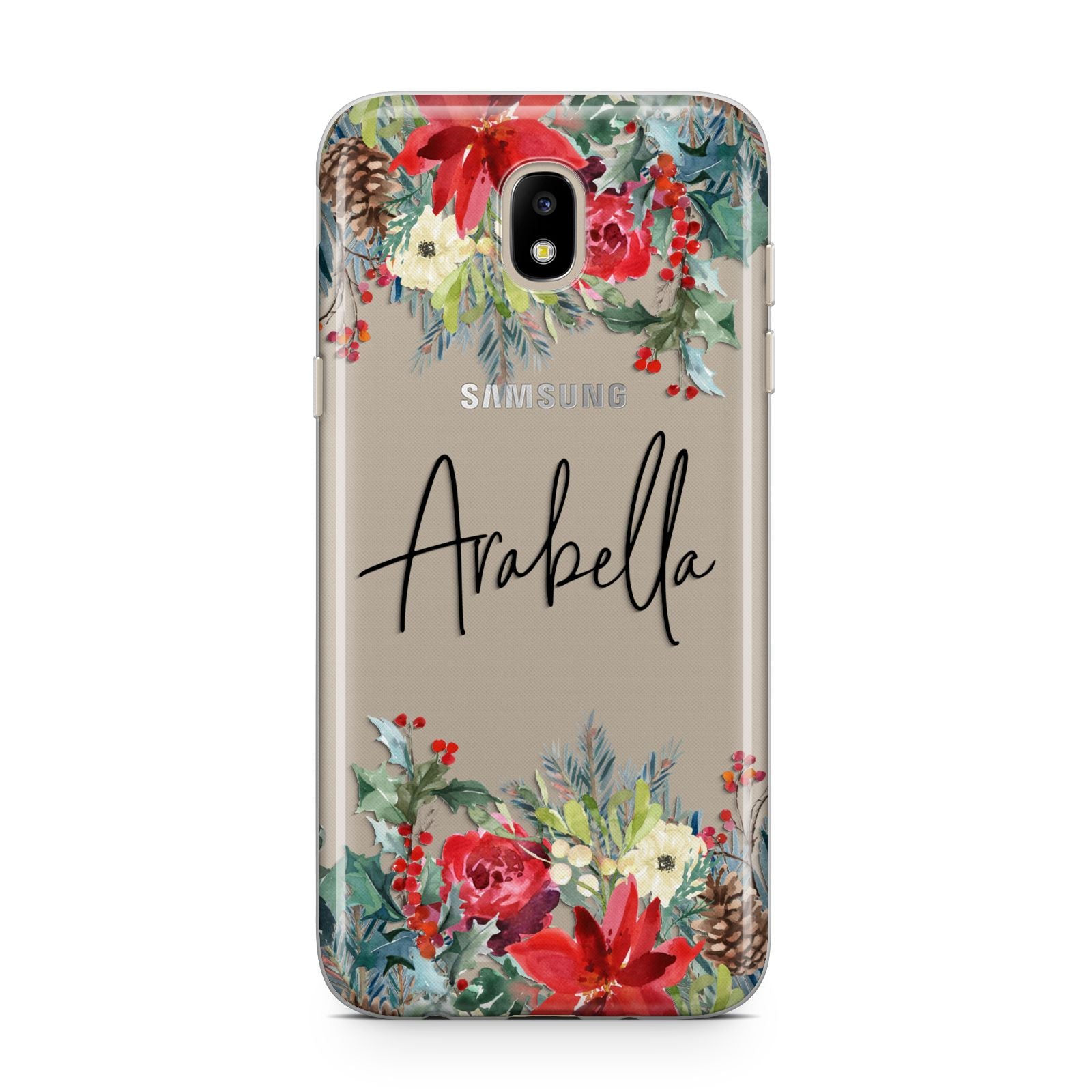 Personalised Floral Winter Arrangement Samsung J5 2017 Case