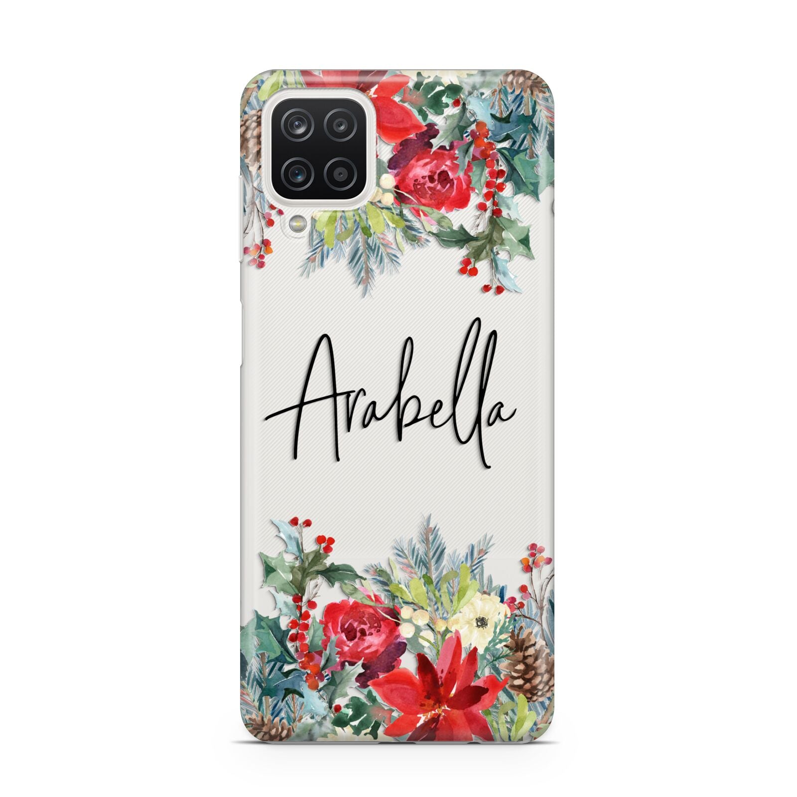 Personalised Floral Winter Arrangement Samsung M12 Case