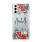 Personalised Floral Winter Arrangement Samsung S21 Plus Case