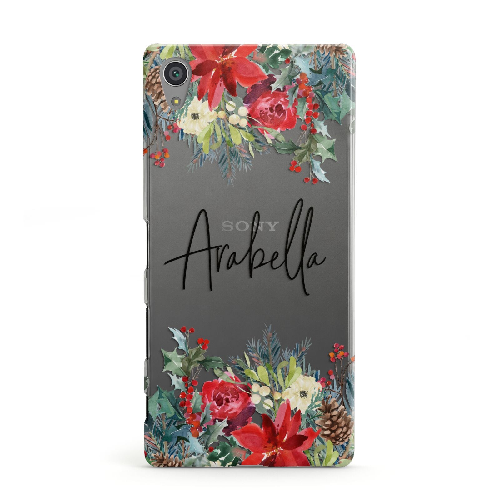 Personalised Floral Winter Arrangement Sony Xperia Case