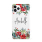 Personalised Floral Winter Arrangement iPhone 11 Pro 3D Snap Case