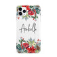 Personalised Floral Winter Arrangement iPhone 11 Pro Max 3D Tough Case