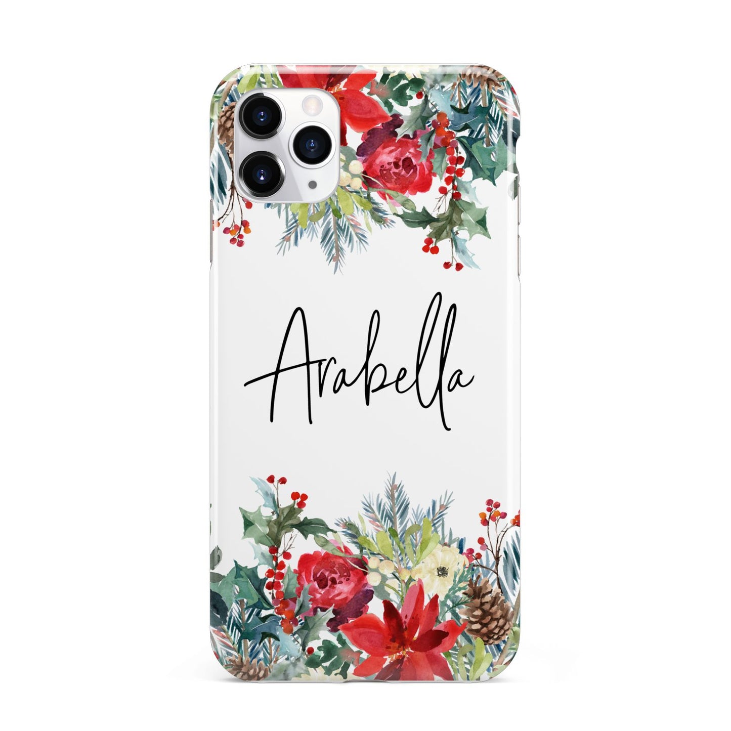 Personalised Floral Winter Arrangement iPhone 11 Pro Max 3D Tough Case