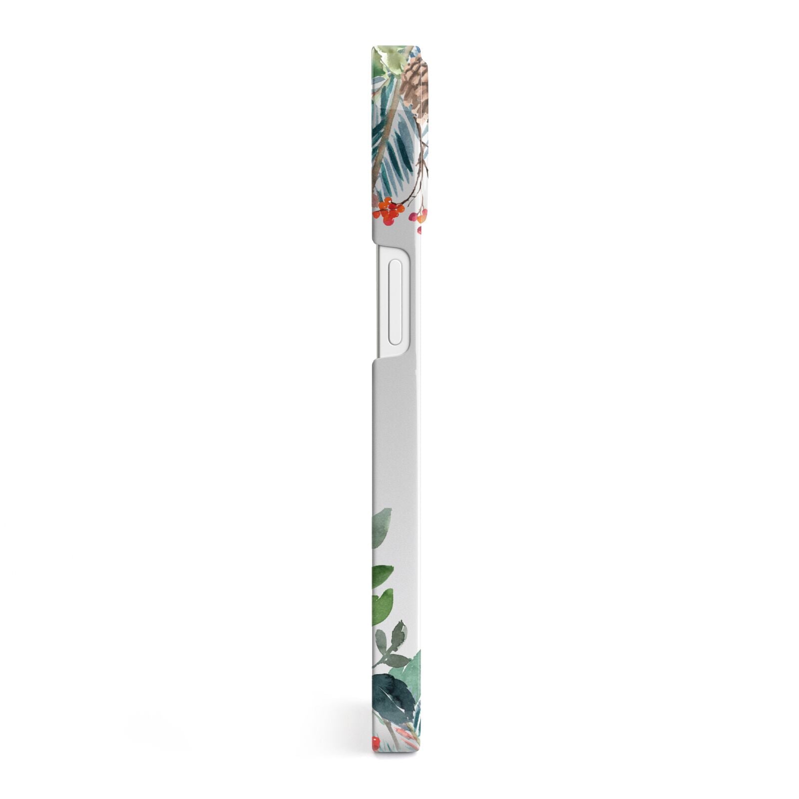 Personalised Floral Winter Arrangement iPhone 13 Side Image 3D Snap Case