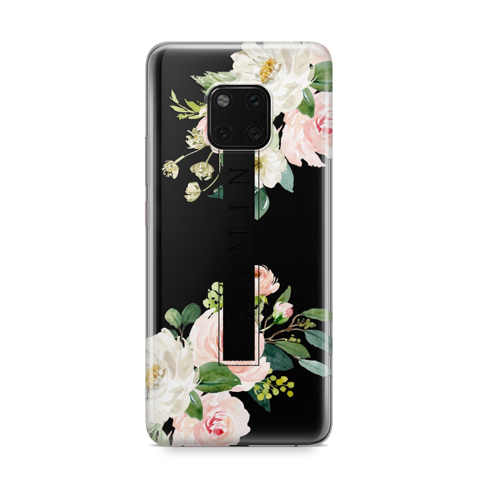Personalised Floral Wreath with Name Huawei Mate 20 Pro Phone Case