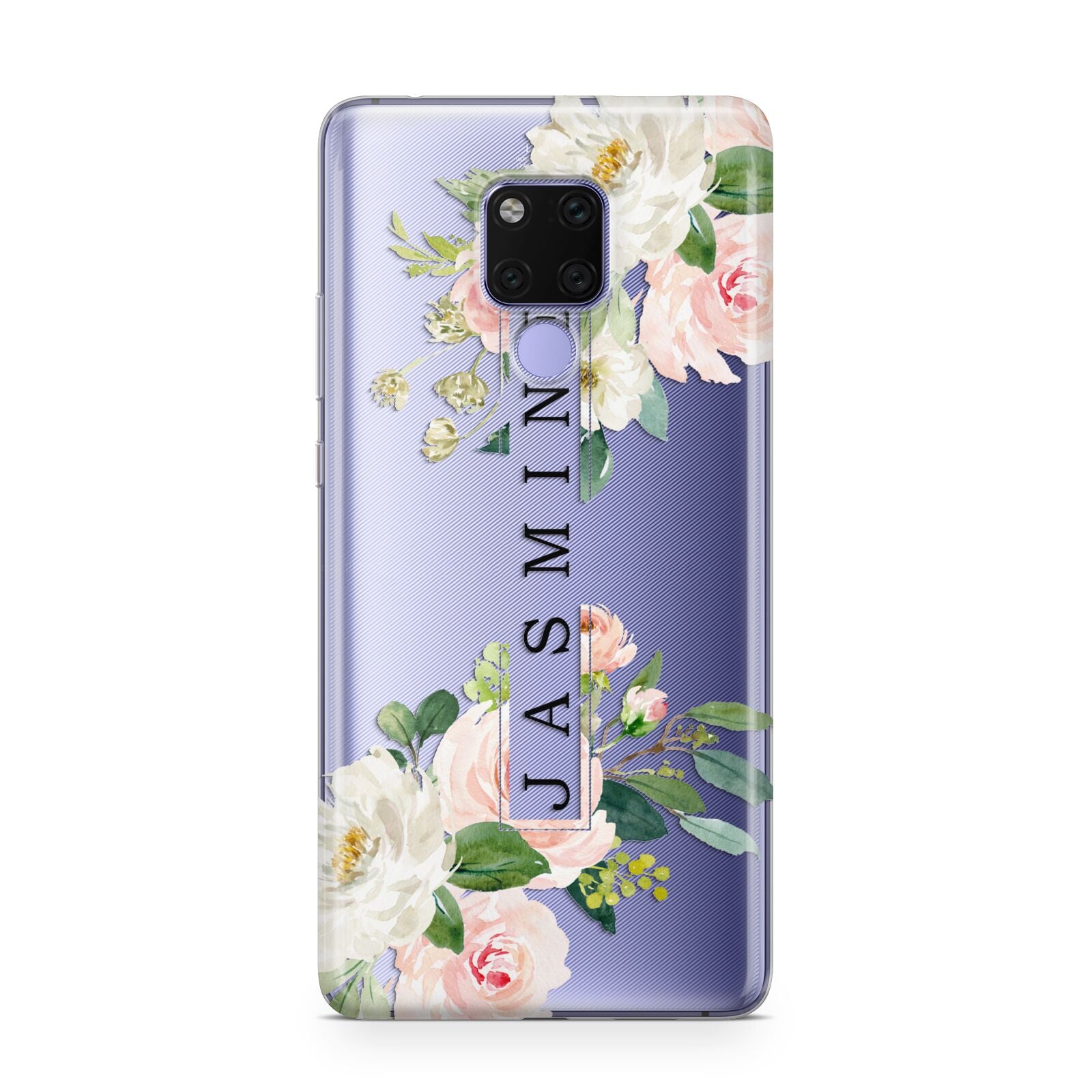 Personalised Floral Wreath with Name Huawei Mate 20X Phone Case