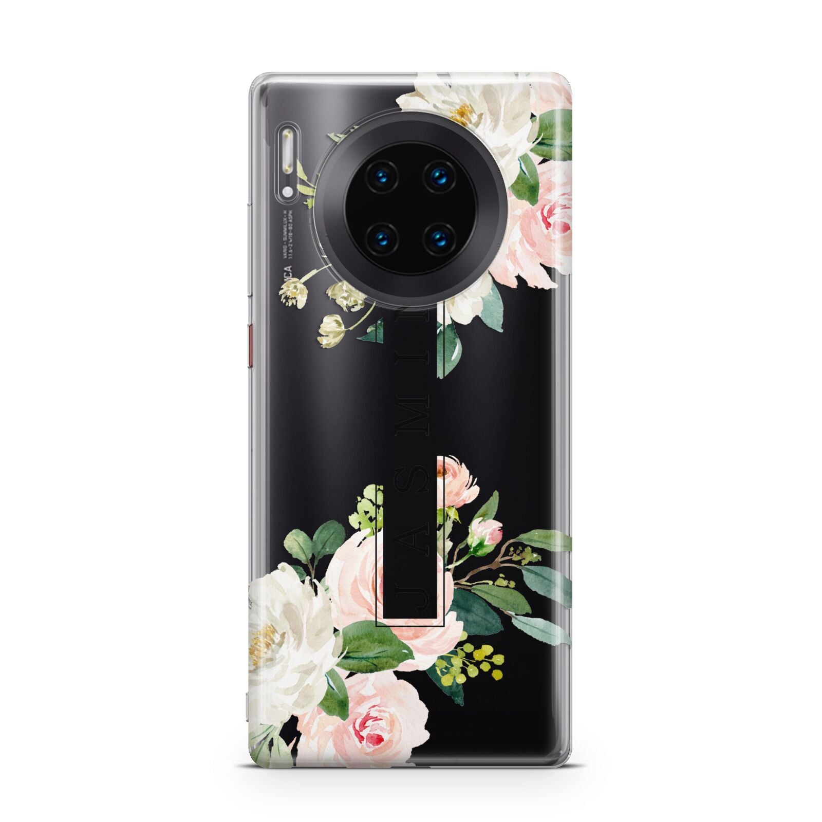 Personalised Floral Wreath with Name Huawei Mate 30 Pro Phone Case