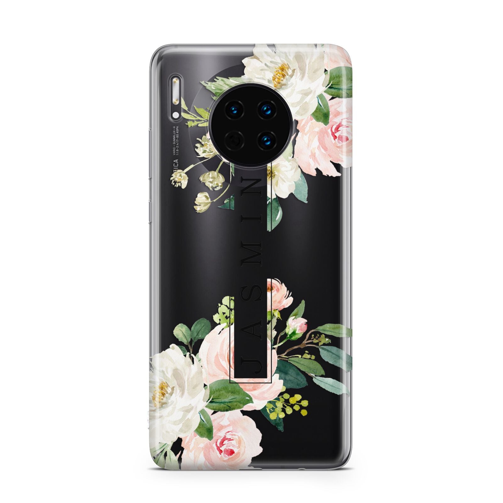 Personalised Floral Wreath with Name Huawei Mate 30