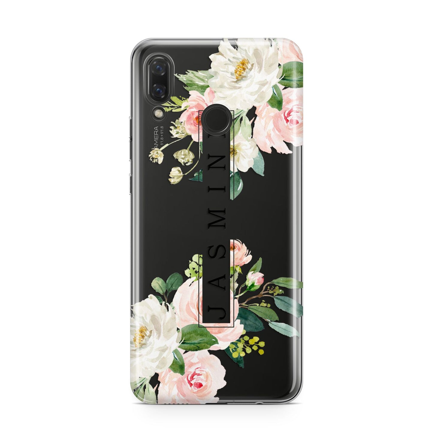 Personalised Floral Wreath with Name Huawei Nova 3 Phone Case