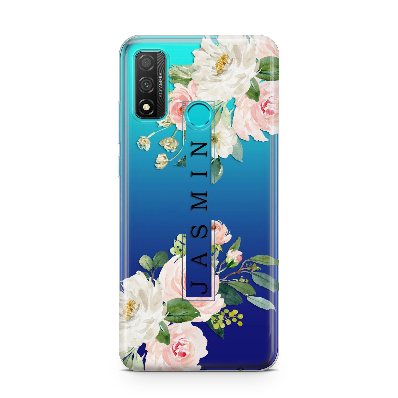 Personalised Floral Wreath with Name Huawei P Smart 2020