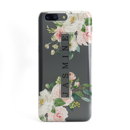 Personalised Floral Wreath with Name OnePlus Case