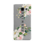Personalised Floral Wreath with Name Samsung Galaxy A3 Case