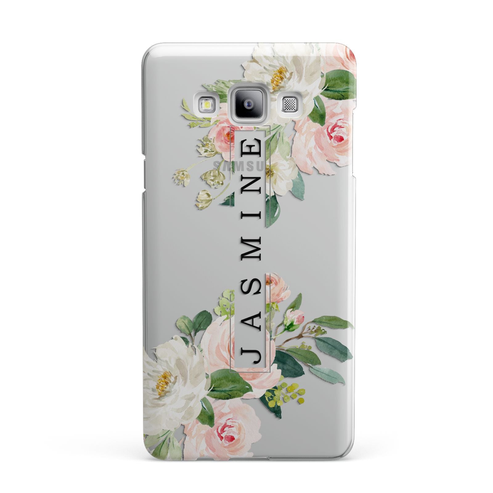 Personalised Floral Wreath with Name Samsung Galaxy A7 2015 Case