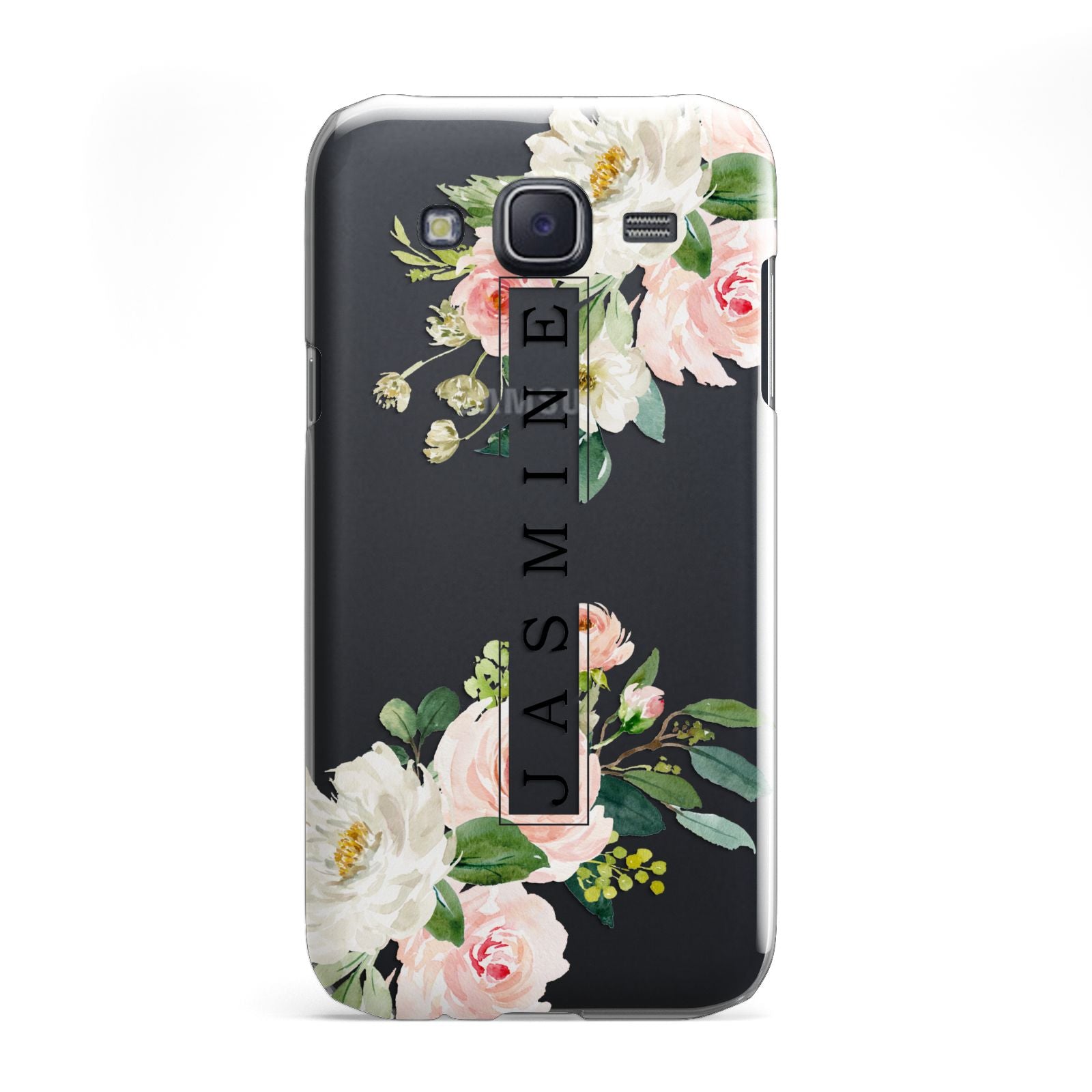 Personalised Floral Wreath with Name Samsung Galaxy J5 Case