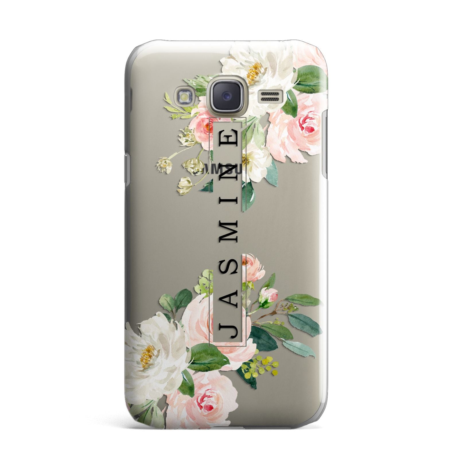 Personalised Floral Wreath with Name Samsung Galaxy J7 Case
