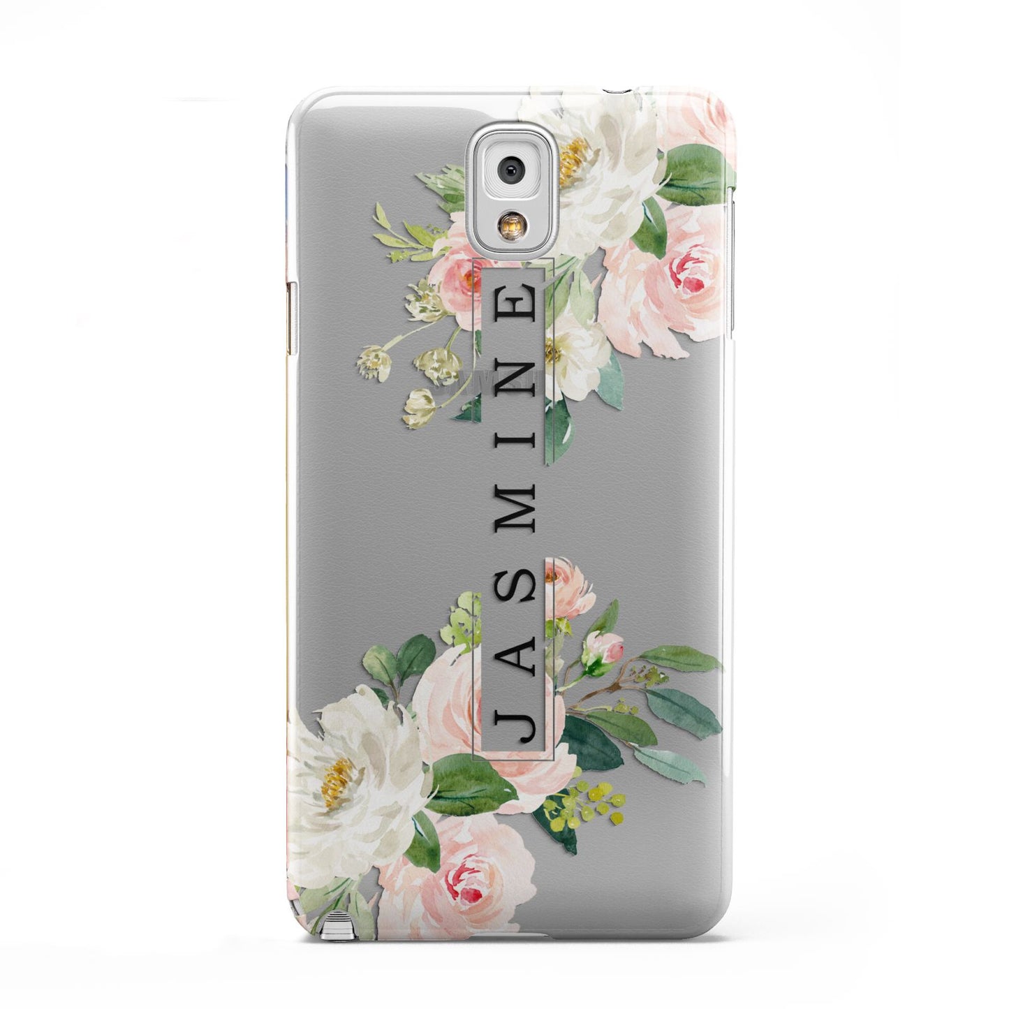 Personalised Floral Wreath with Name Samsung Galaxy Note 3 Case