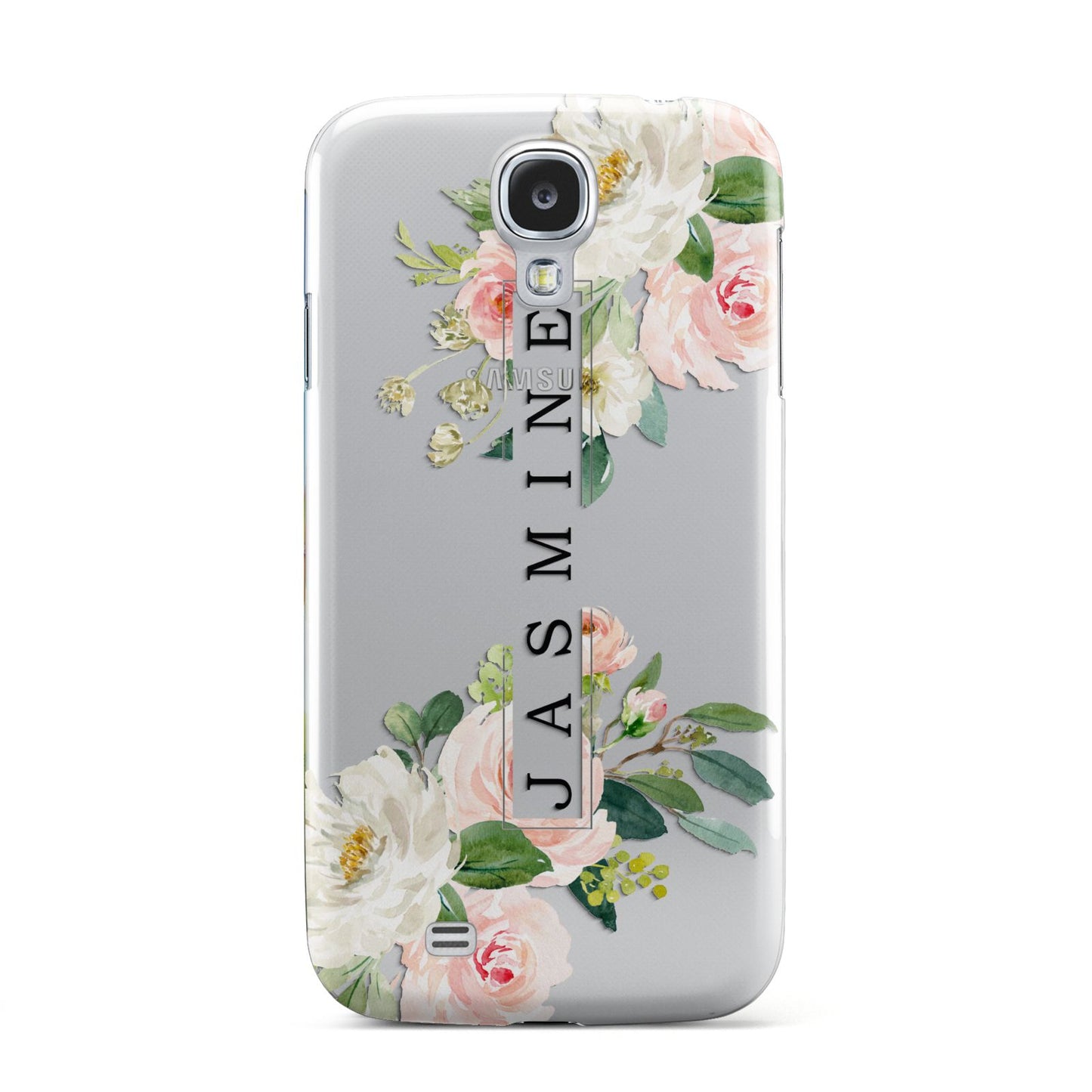 Personalised Floral Wreath with Name Samsung Galaxy S4 Case
