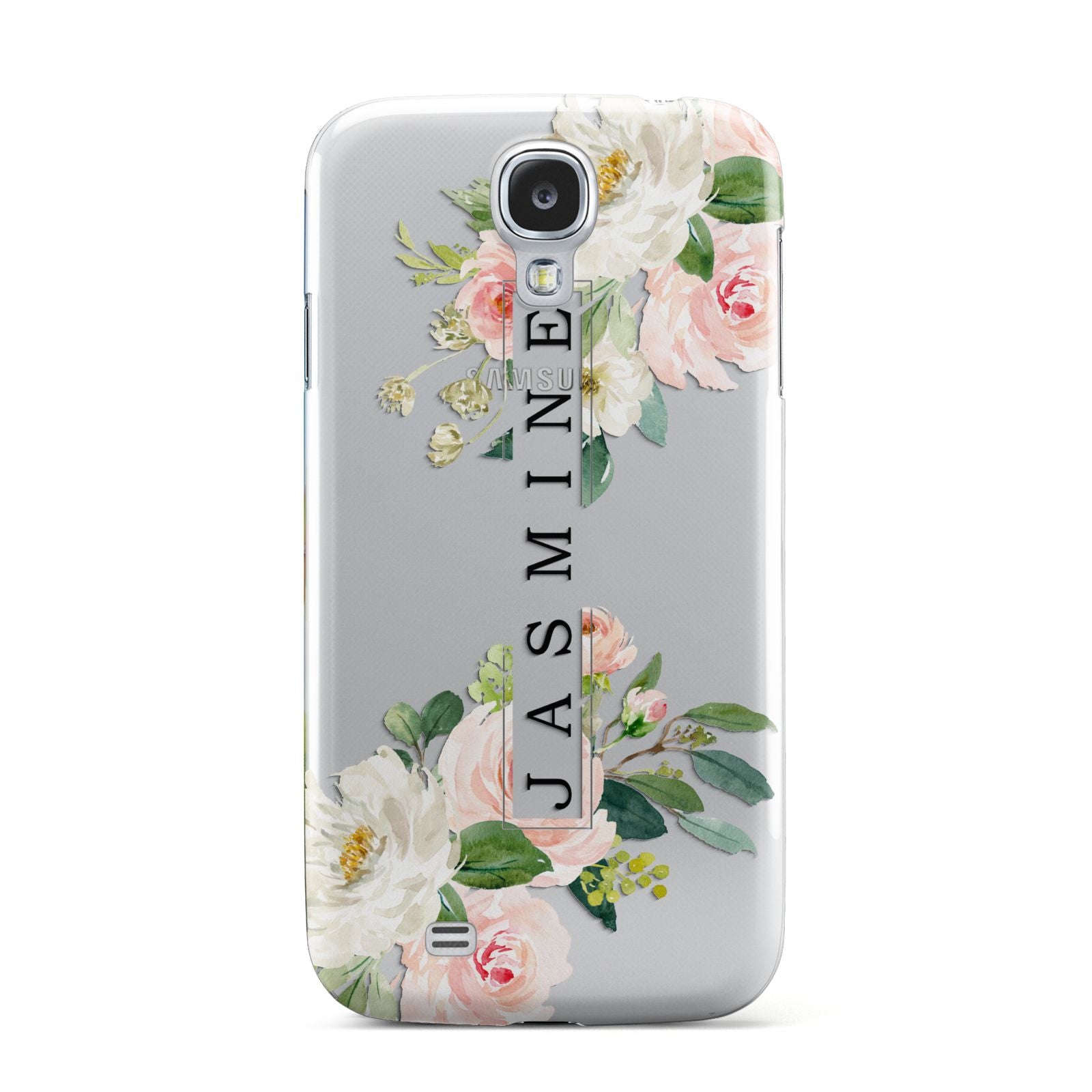 Personalised Floral Wreath with Name Samsung Galaxy S4 Case