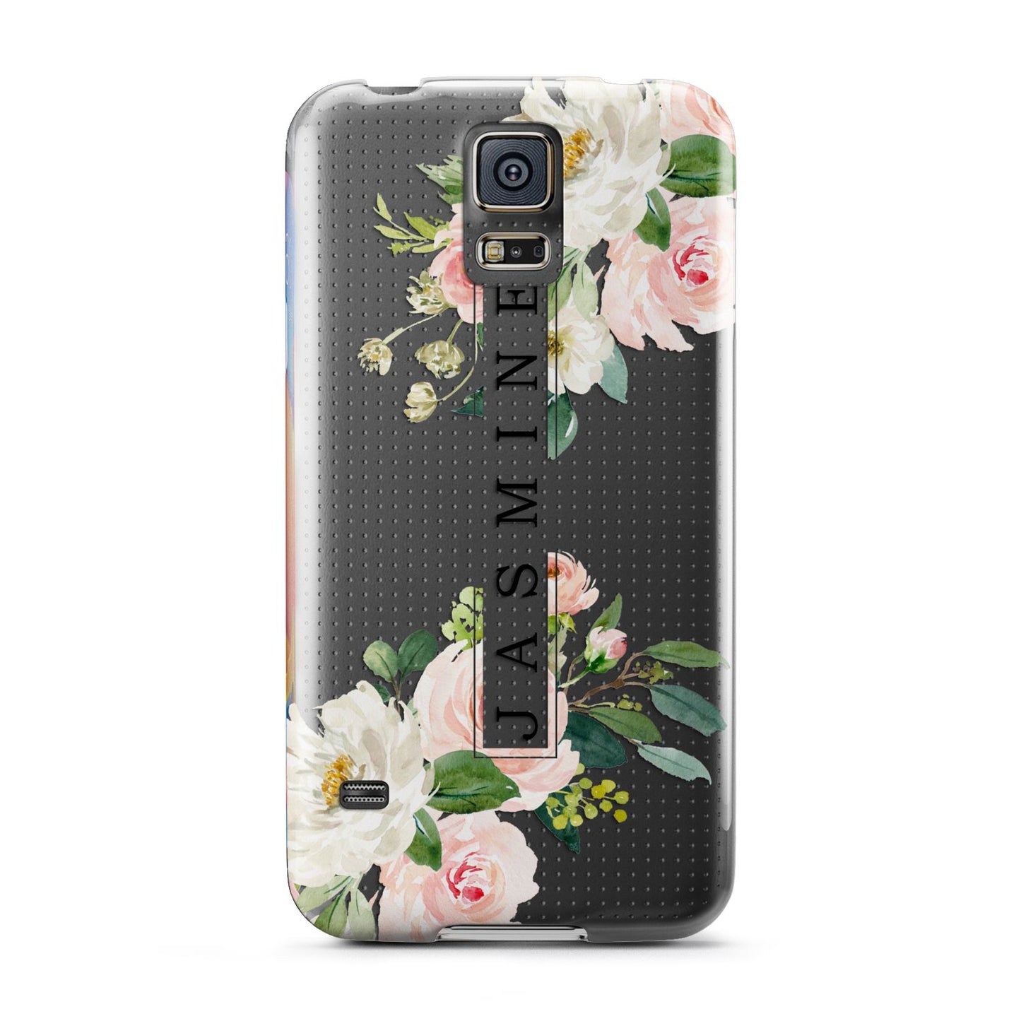 Personalised Floral Wreath with Name Samsung Galaxy S5 Case