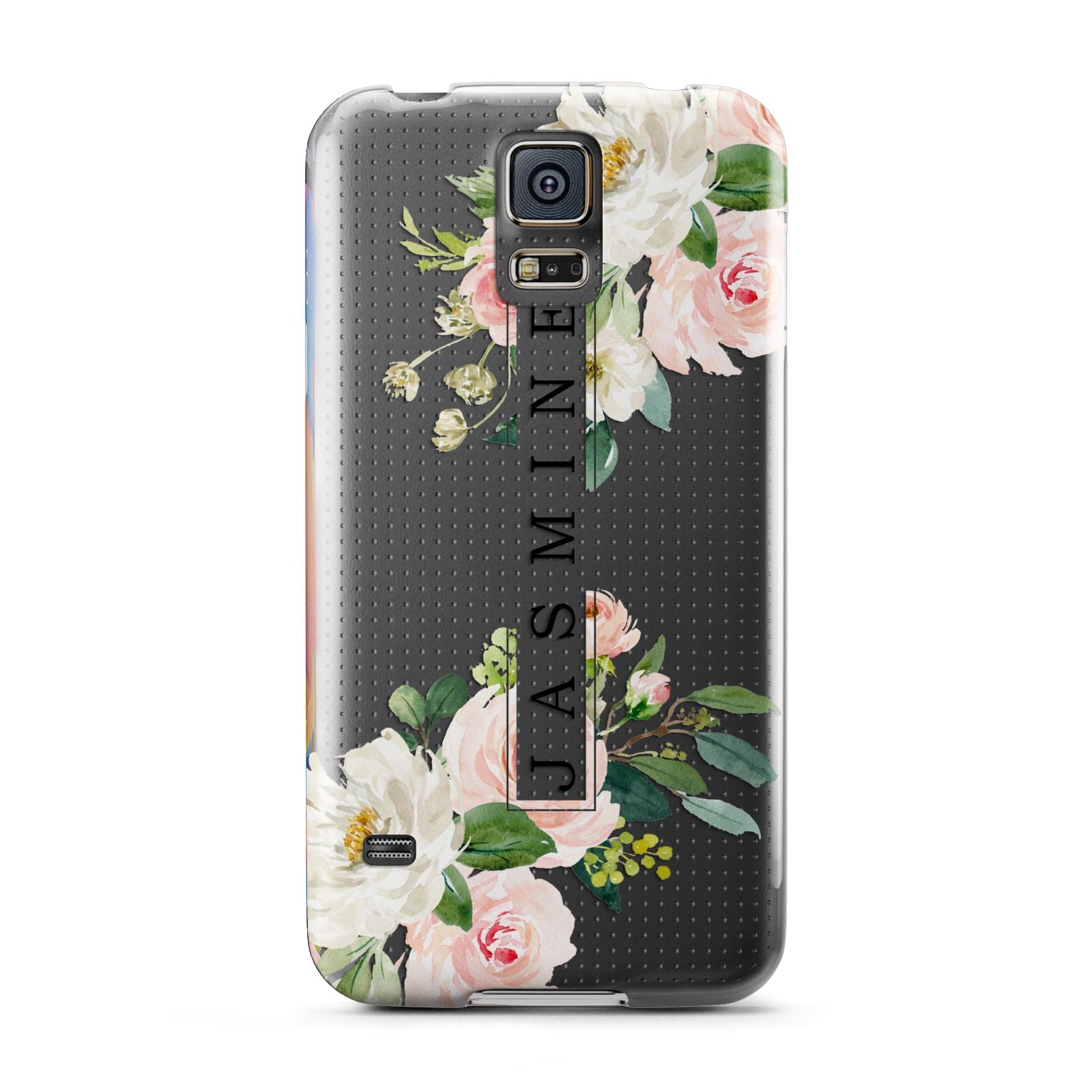 Personalised Floral Wreath with Name Samsung Galaxy S5 Case