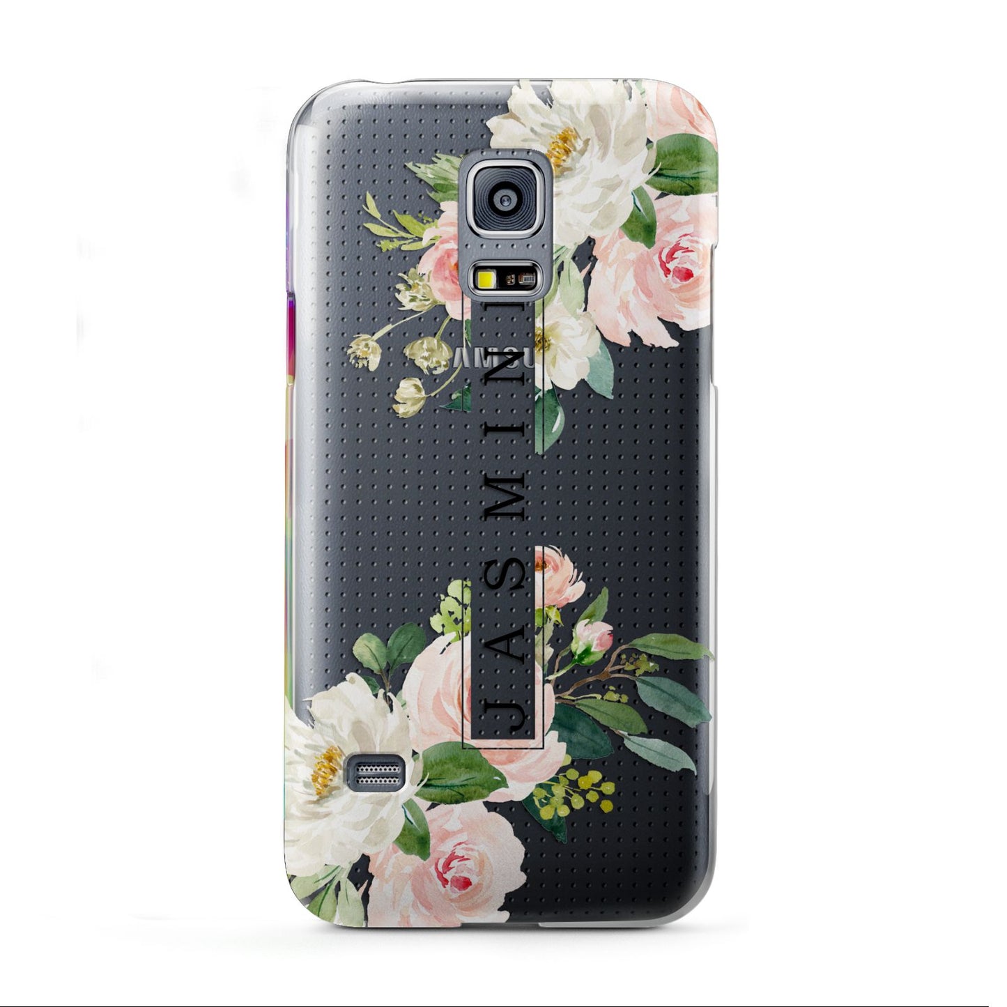 Personalised Floral Wreath with Name Samsung Galaxy S5 Mini Case