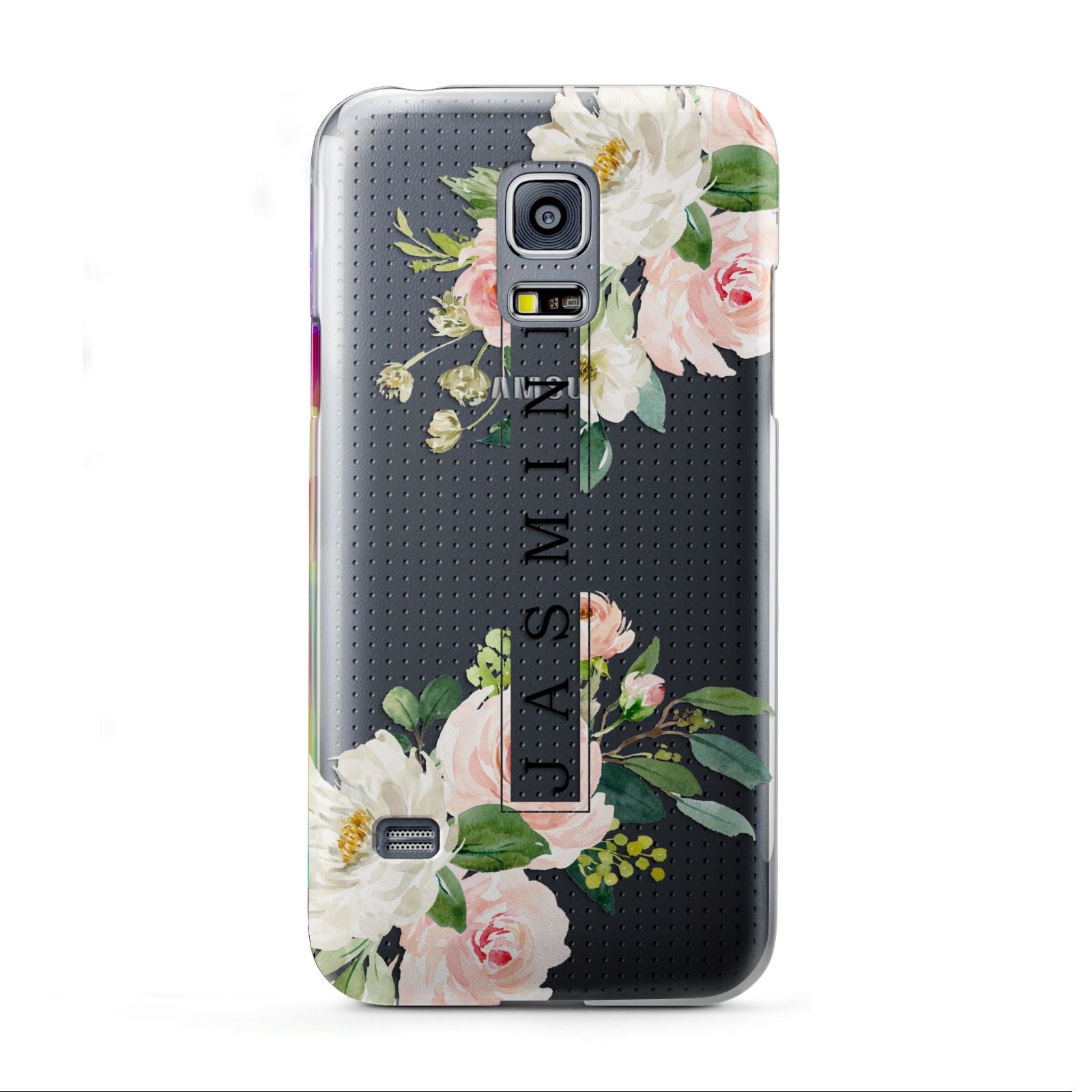 Personalised Floral Wreath with Name Samsung Galaxy S5 Mini Case