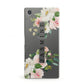 Personalised Floral Wreath with Name Sony Xperia Case