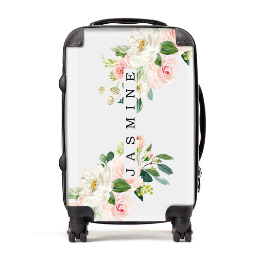Personalised Floral Wreath with Name Suitcase