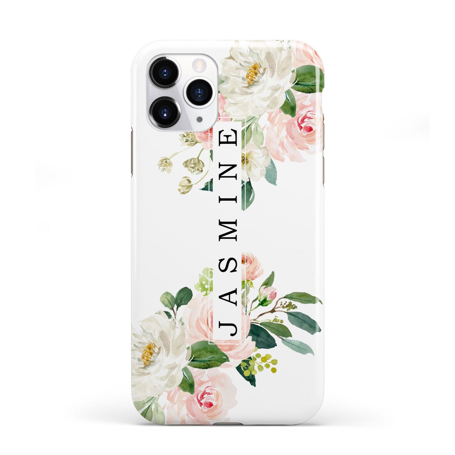Personalised Floral Wreath with Name iPhone 11 Pro 3D Tough Case
