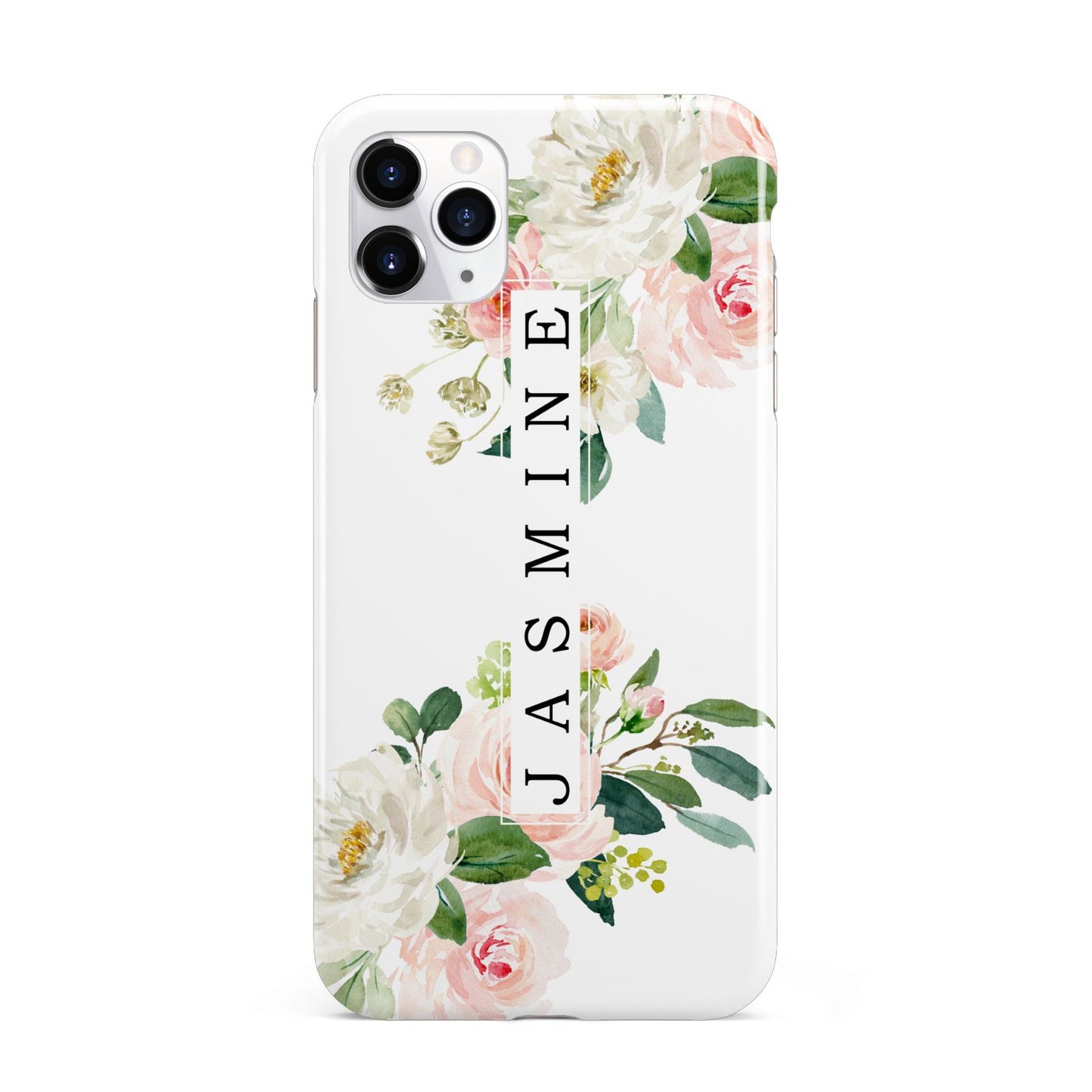 Personalised Floral Wreath with Name iPhone 11 Pro Max 3D Tough Case