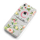 Personalised Floral iPhone 8 Bumper Case on Silver iPhone Alternative Image