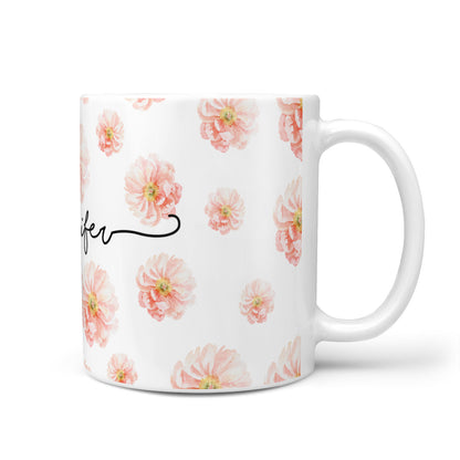Personalised Flower Name 10oz Mug