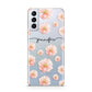 Personalised Flower Name Samsung S21 Plus Phone Case