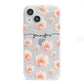 Personalised Flower Name iPhone 13 Mini Clear Bumper Case
