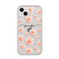 Personalised Flower Name iPhone 14 Plus Glitter Tough Case Starlight