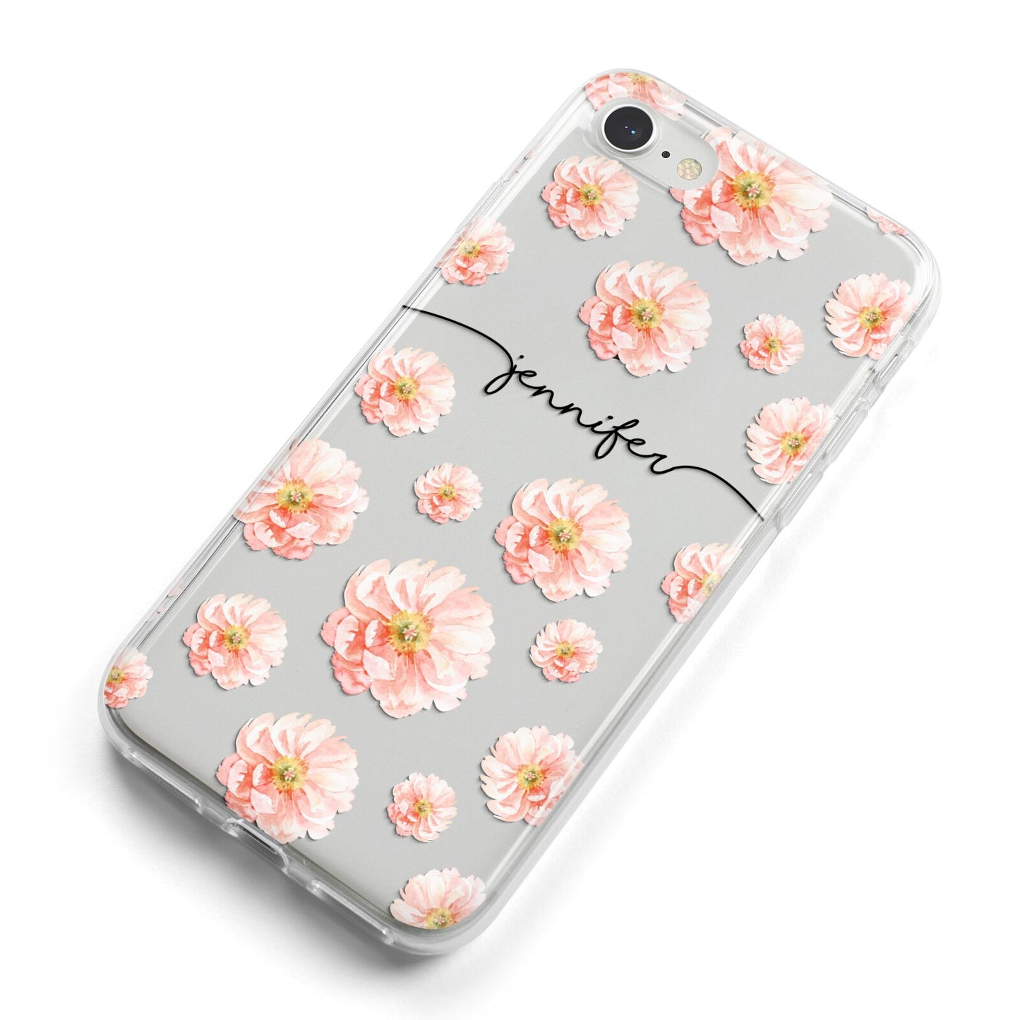 Personalised Flower Name iPhone 8 Bumper Case on Silver iPhone Alternative Image