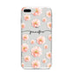 Personalised Flower Name iPhone 8 Plus Bumper Case on Silver iPhone