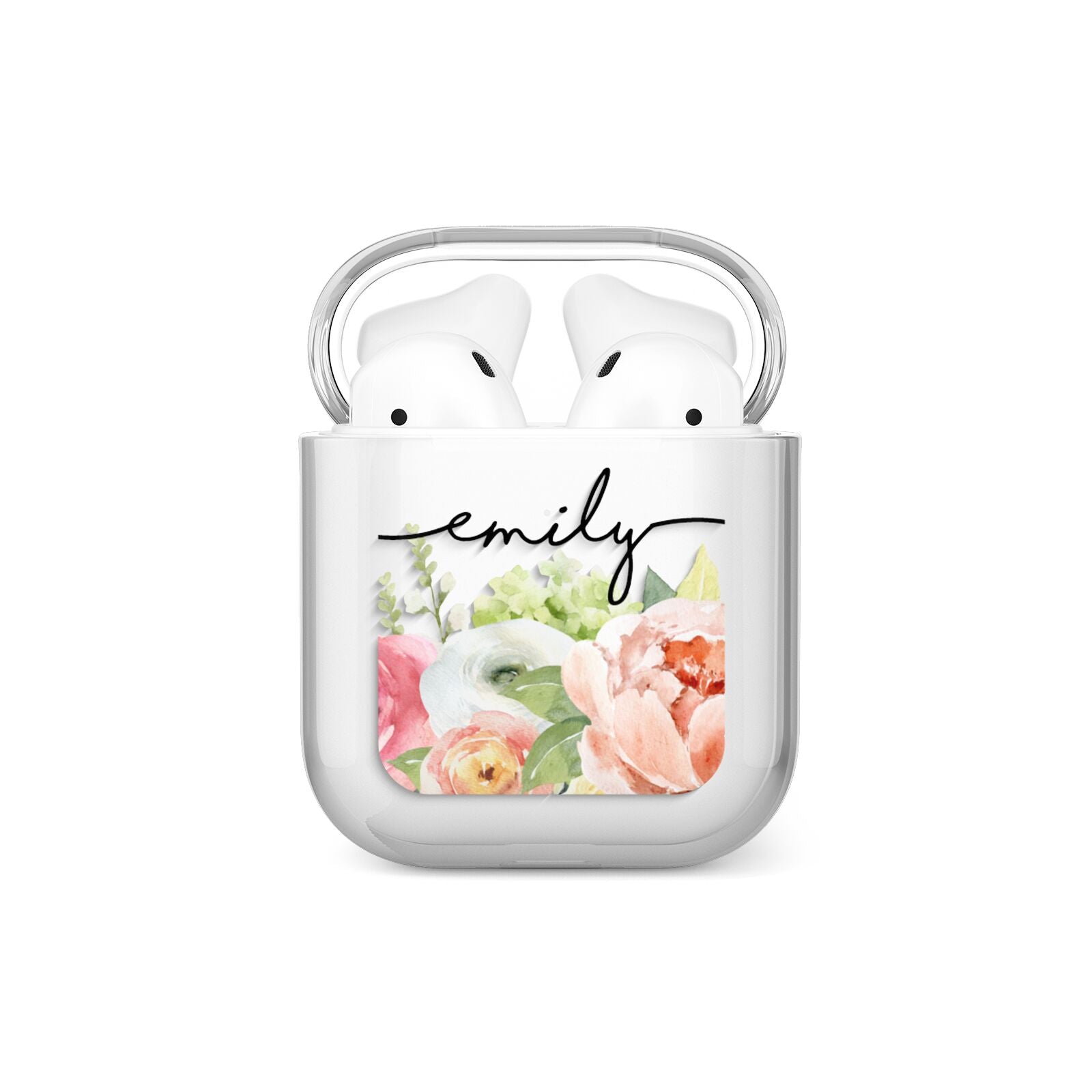 Personalised Flowers AirPods Case