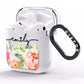 Personalised Flowers AirPods Clear Case Side Image